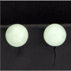 Jade Stud Earrings