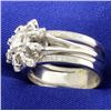 Image 2 : .60ct TW Diamond Flower Ring