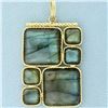 Image 1 : Italian Made Designer Stained Glass Pendant