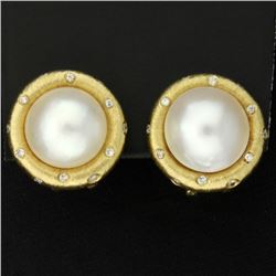 Pearl & Diamond Earrings