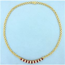 High Quality Ruby & Diamond Necklace