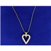 Image 2 : 1/2 ct TW Diamond Heart Pendant