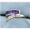 Image 2 : Diamond & Amethyst Ring