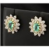 Image 2 : 2 ct TW Green Quartz Earrings