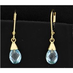 Blue Topaz Dangle Earrings