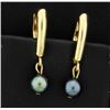 Image 1 : Tahitian Pearl Dangle Earrings