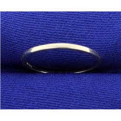 White Gold Band Ring