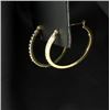 Image 2 : 1/4 ct TW Diamond Hoop Earrings
