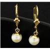 Image 1 : Pearl Dangle Earrings