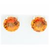 Image 1 : Huge Azotic Topaz Stud Earrings