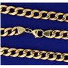 Image 2 : 22 1/2 Inch Flat Link Chain in Rose Gold