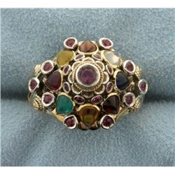 Antique 18k Multi-Gemstone Ring