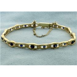 Gold and Sapphire Bracelet