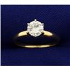 Image 1 : 2/3 ct Solitaire Diamond Engagement Ring