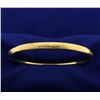 Image 1 : Etched 14k Hinged Bangle Bracelet