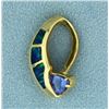 Image 1 : Tanzanite and Opal Slide/Pendant