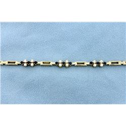 18K Diamond & Sapphire Bracelet