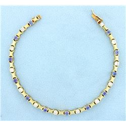 Diamond & Tanzanite Bracelet