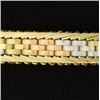 Image 1 : Italian Made Yellow, White, & Rose Gold Bracelet