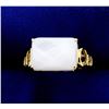 Image 1 : 6ct White Chalcedony Ring