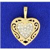 Image 1 : Vintage Diamond Heart Pendant