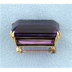 22ct Amethyst Pin
