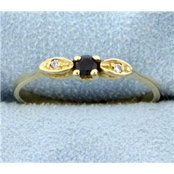 Sapphire & Diamond Ring