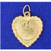 Image 1 : I Love Grandma Heart Pendant or Charm