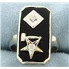 Image 1 : Order of the Eastern Star Masonic Ring