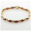 Image 1 : Ruby & Diamond Line Bracelet