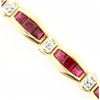 Image 2 : Ruby & Diamond Line Bracelet