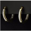 Image 2 : 1/4 ct TW Diamond Hoop Earrings