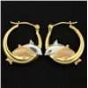Image 1 : Dolphin Hoop Earrings