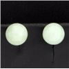 Image 1 : Jade Stud Earrings