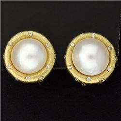 Pearl & Diamond Earrings