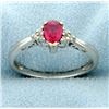 Image 1 : Ruby & Diamond Ring