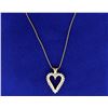 Image 2 : 1/2 ct TW Diamond Heart Pendant