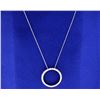 Image 2 : 1/2 ct TW Diamond Circle Pendant with chain