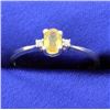 Image 1 : Citrine and Diamond Ring