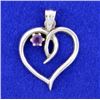 Image 1 : Amethyst Heart Pendant