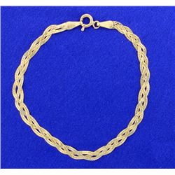 Italian Made Braided Bracelet