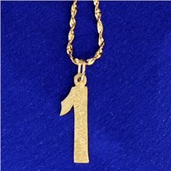 "1" Necklace