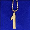 Image 1 : "1" Necklace