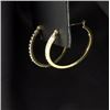 Image 2 : 1/4 ct TW Diamond Hoop Earrings