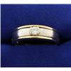 Image 1 : Men's Yellow and White Gold Two Tone Diamond Ring