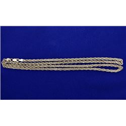 Italian Made 30 Inch Sterling Silver Neck Chain