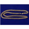 Image 1 : 22 1/2 Inch Flat Link Chain in Rose Gold
