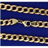 Image 2 : 22 1/2 Inch Flat Link Chain in Rose Gold
