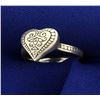 Image 2 : Heart Ring in Sterling Silver