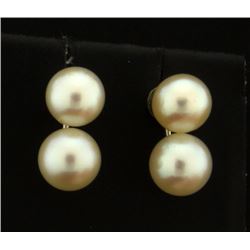 Double Pearl Earrings